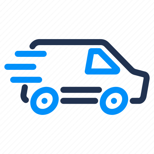 Shipping, express, package, speed, van, cargo, fast delivery icon - Download on Iconfinder