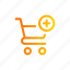 add, cart, store, buy, trolley 