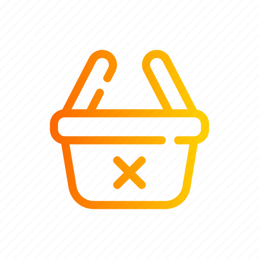 Delete, shopping, store, cross, basket icon - Download on Iconfinder