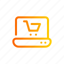 store, shopping, commerce, cart, laptop