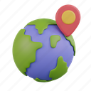 global, world, pin, earth, location, map 