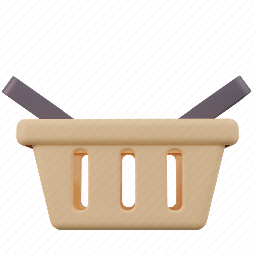 Basket, shopping, online, supermarket, purchase, buy, supply 3D illustration - Download on Iconfinder