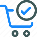 buy, cart, check, shopping, trolley
