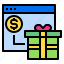 gift, internet, online, payment, shopping 