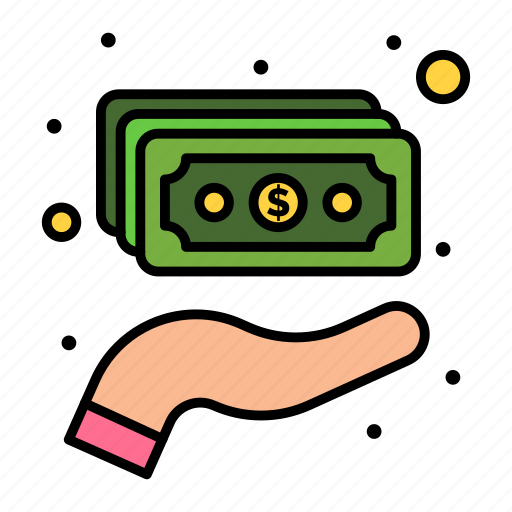 Cash, hand, holding, money icon - Download on Iconfinder