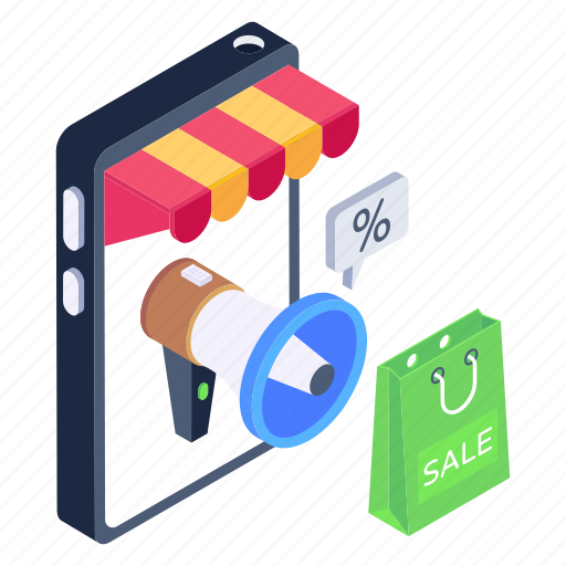 Shopping promotion, shopping marketing, super sale, mcommerce, mobile marketing icon - Download on Iconfinder