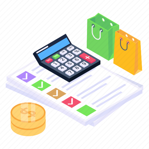 Accounting, budget, shopping budget, shopping calculation, shopping bill icon - Download on Iconfinder
