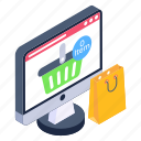 web shopping, empty cart, online shopping, ecommerce, eshopping