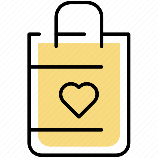 Shopping, bag, and, heart, food, ecommerce, business icon - Download on Iconfinder