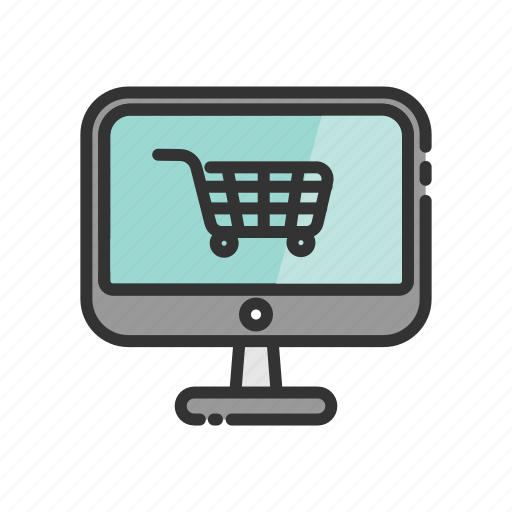 E, monitor, commerce, on, online, cart, shopping icon - Download on Iconfinder