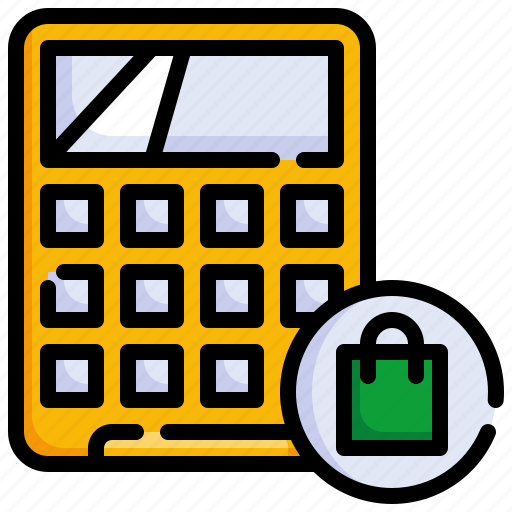 Calculator, shopping, bag, calculation, online icon - Download on Iconfinder