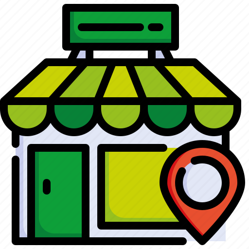 Location, address, shopping, shop, pin icon - Download on Iconfinder