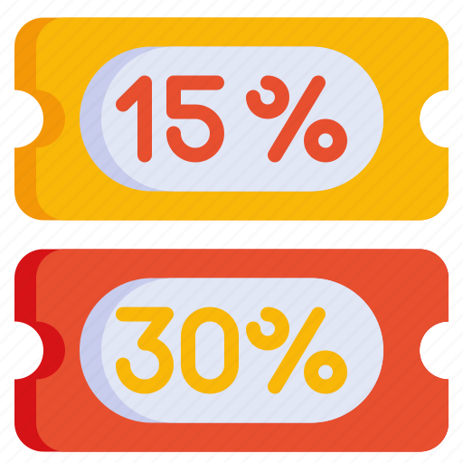 Coupon, discount, voucher, shopping, percent icon - Download on Iconfinder