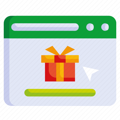 Web, page, online, shopping, browser, gift, box icon - Download on Iconfinder