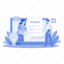 satisfaction, application, questionnaire, feedback, answer, survey, online, check, review