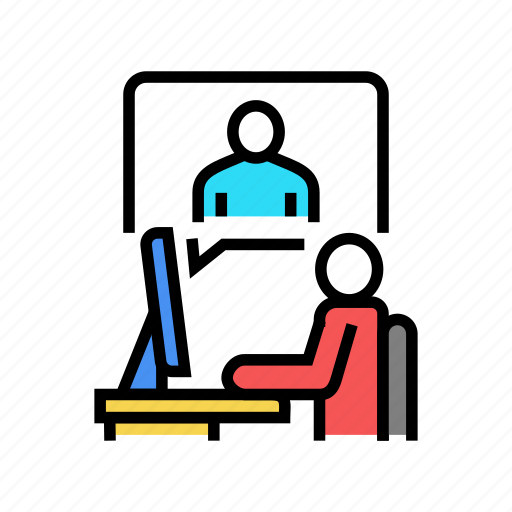 Meeting, conference, call, video, interview, remote icon - Download on Iconfinder