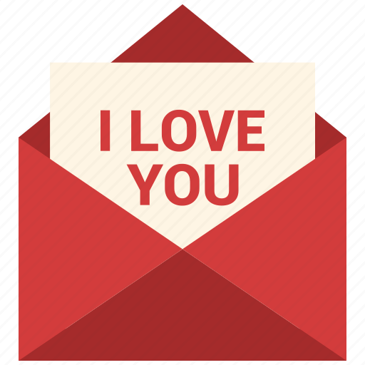 Email, i love you, love logo, mail, message, open envelope, valentine's day icon - Download on Iconfinder
