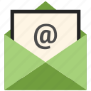 email, letter, mail, message, open envelope