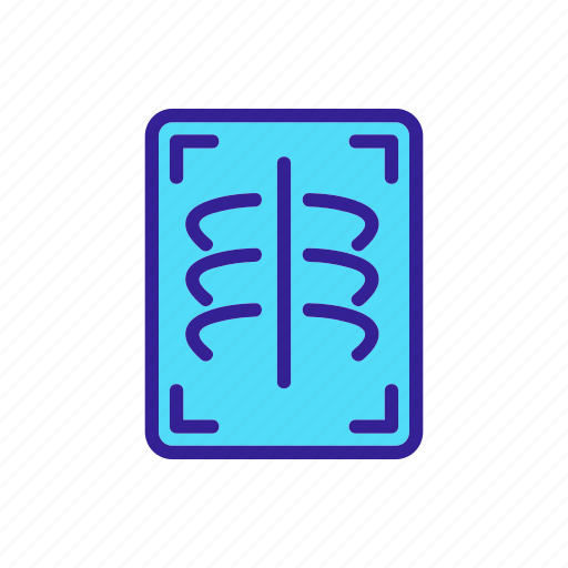 Chest, contour, operating, radiography, radiology, ray, x icon - Download on Iconfinder