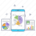segmentation, mobile analytics, online analytics, online infographic, online data