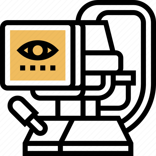 Eye, test, machine, optometry, eyesight icon - Download on Iconfinder