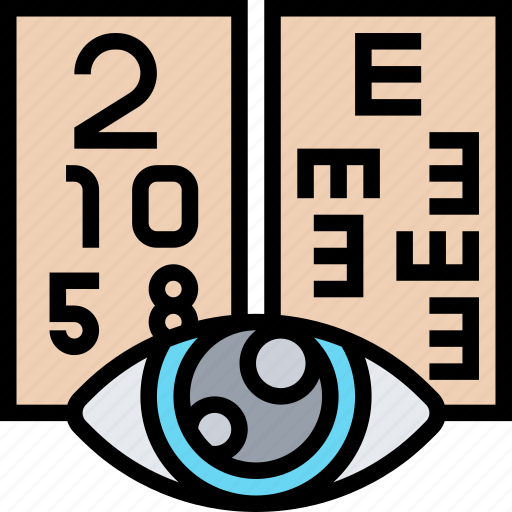 Eye, charts, vision, eyesight, measurement icon - Download on Iconfinder
