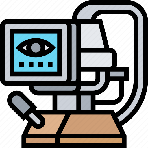 Eye, test, machine, optometry, eyesight icon - Download on Iconfinder