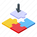 puzzle, opportunity, isometric 