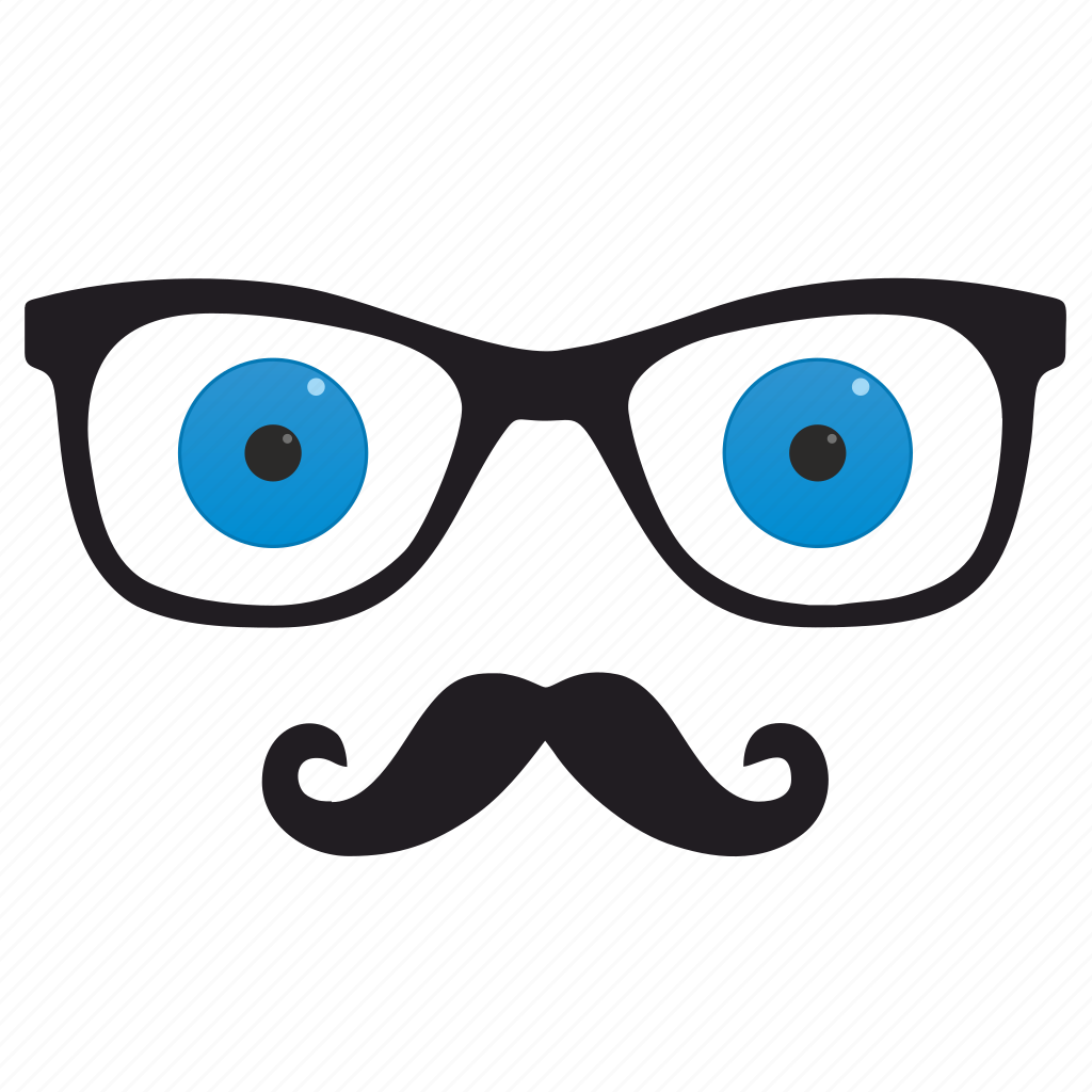 Blue, eyes, glasses, hipster, optics icon - Download on Iconfinder 