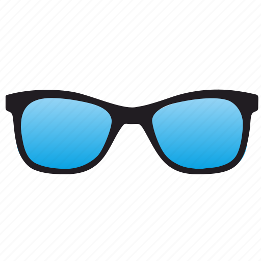 Blue, glasses, optics icon - Download on Iconfinder