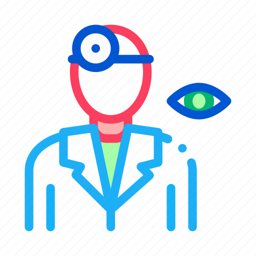 Clinic, doctor, oculist, ophthalmologist, optical, silhouette, staff icon - Download on Iconfinder
