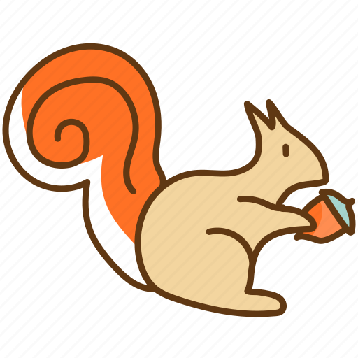 Animal, autumn, cold, fall, nature, season, squirrel icon - Download on Iconfinder