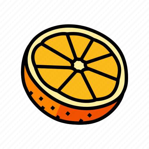 Cut, fresh, orange, citrus, slice, juice icon - Download on Iconfinder