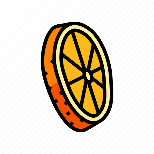 Slice, peel, ripe, orange, citrus, fresh icon - Download on Iconfinder