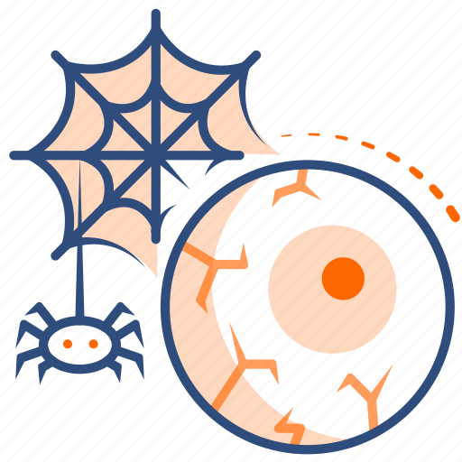Spider, eye, halloween, insect, web, eyeball icon - Download on Iconfinder