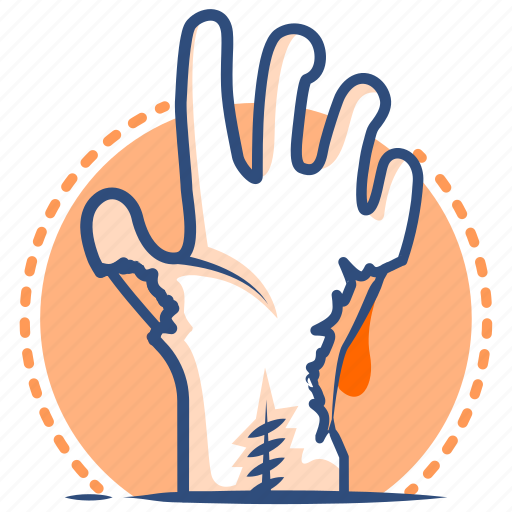 Halloween, horror, zombie, hand, undead, tomb icon - Download on Iconfinder