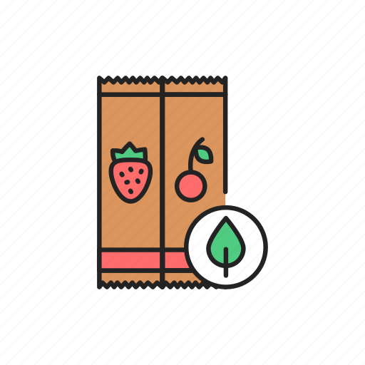 Organic, bars, strawberry, cherry icon - Download on Iconfinder