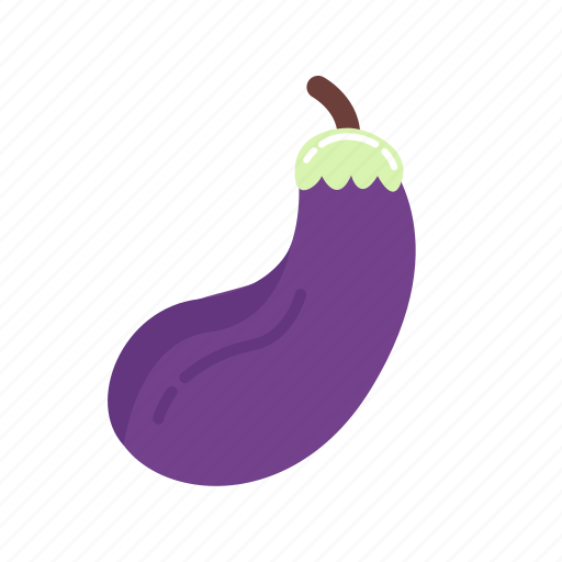 Eggplant, aubergine, purple, vegetable, fresh, organic icon - Download on Iconfinder