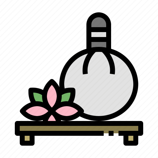 Herbal, ball, spa, massage, wellness, compress icon - Download on Iconfinder