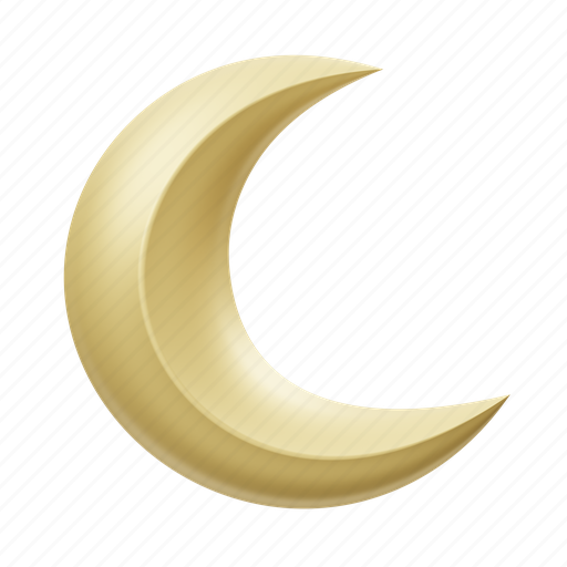 Moon, ramadan, islam, muslim, islamic, ornament, decoration 3D illustration - Download on Iconfinder