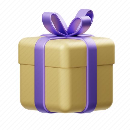 Gift, birthday, gift box, package, ramadan, islam, muslim 3D illustration - Download on Iconfinder
