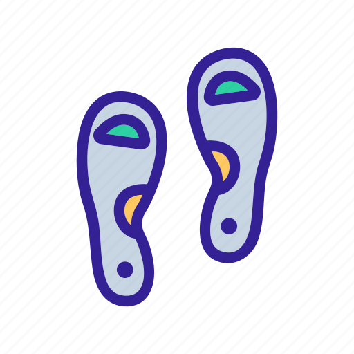 Contour, foot, linear, medical, orthopedic icon - Download on Iconfinder