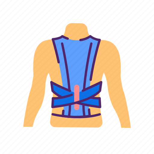 Back, corrector, corset, orthopedics, posture icon - Download on Iconfinder