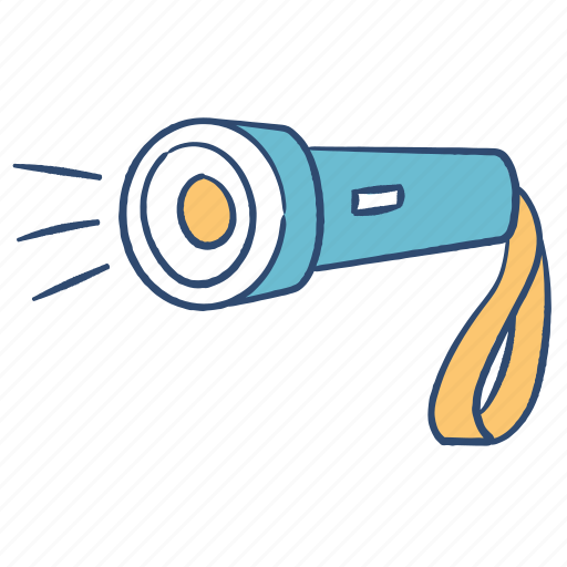 Flashlight, torch, camping, night, light, camp icon - Download on Iconfinder