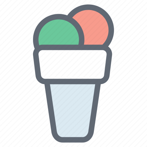 Cone, sweet, dessert, cold icon - Download on Iconfinder