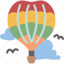 balloon, hot, air, flight, adventure