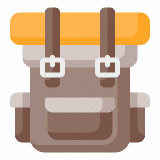 Backpack, backpacker, bag, baggage, luggage, camping, travel icon - Download on Iconfinder