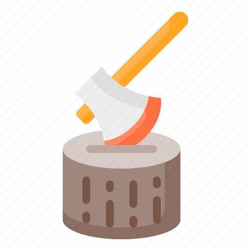 Axe, ax, wood, cutting, firewood, carpenter, carpentry icon - Download on Iconfinder