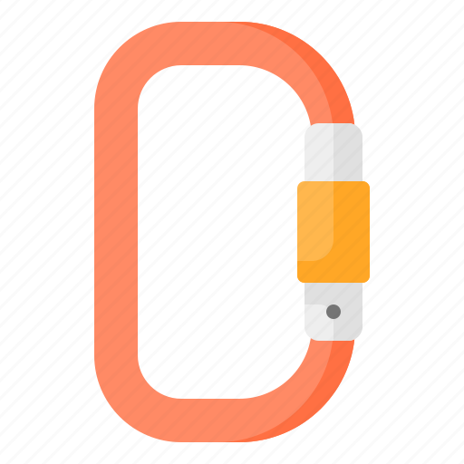 Carabiner, clip, climb, climbing, safety sport, equipment icon - Download on Iconfinder