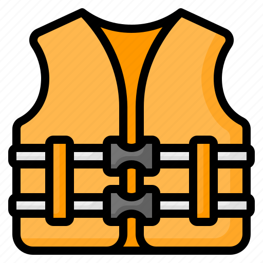 Life jacket, life vest, reflective vest, high visibility vest, vest, safety, security icon - Download on Iconfinder